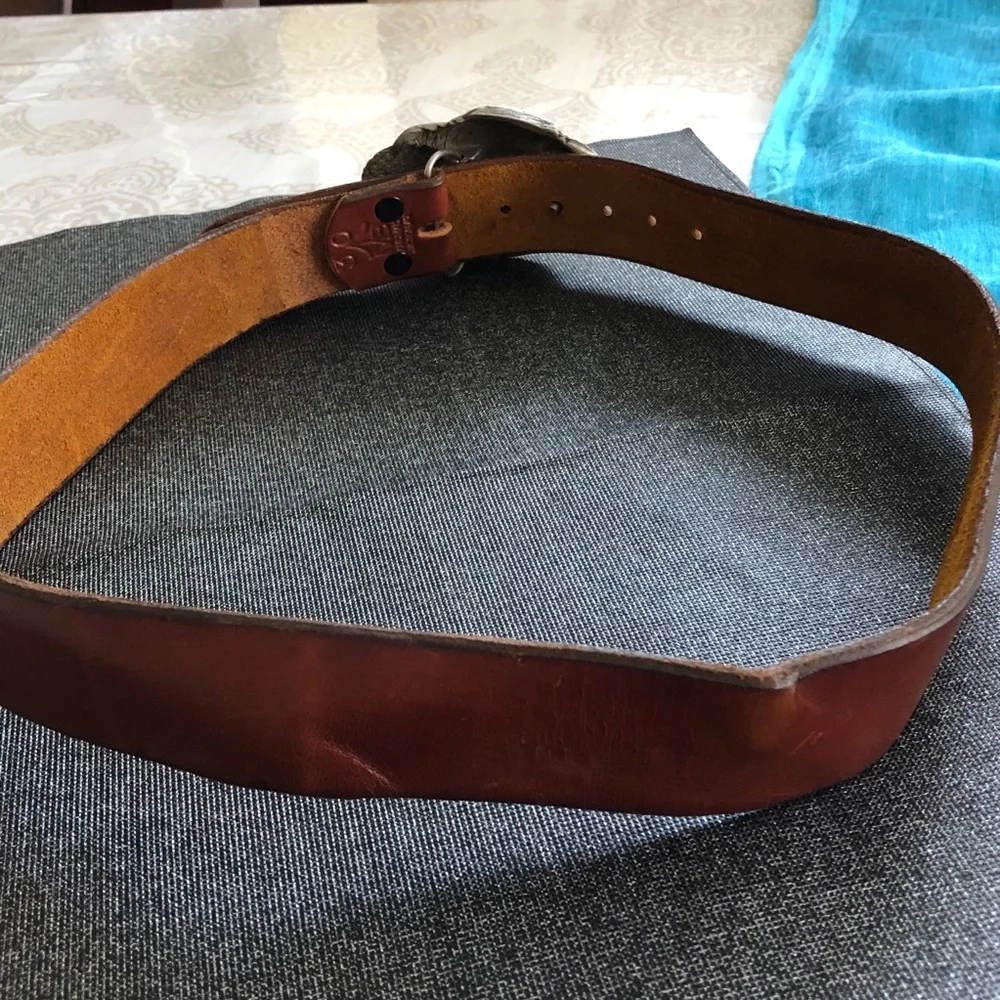 Vintage EJC 95 Eagle Buckle with Leather belt 30